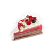 упаковка для торта шматочками, контейнер для торта з кришкою, одноразове паковання для кондитерських виробів, прозора упаковка для пирога, контейнер для десерту ПЕТ