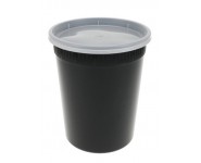 Контейнер для супу 1000 мл, ПП, чорний