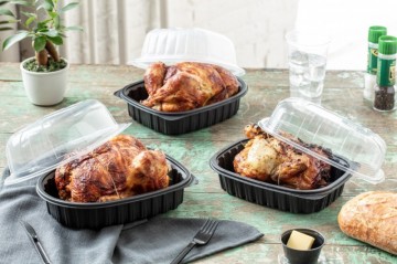 пластиковый контейнер для еды, контейнер для доставки еды, упаковка для курицы гриль, контейнер для takeaway, контейнер pp пищевой, контейнер для общепита